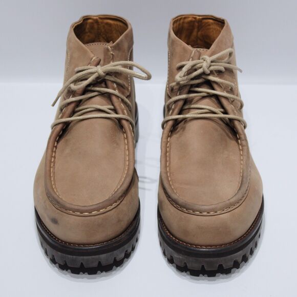 Orvis Brown Leather Moc Toe Chukka Boots Hiking Fishing Men Size 12 - Light Wear main image 4